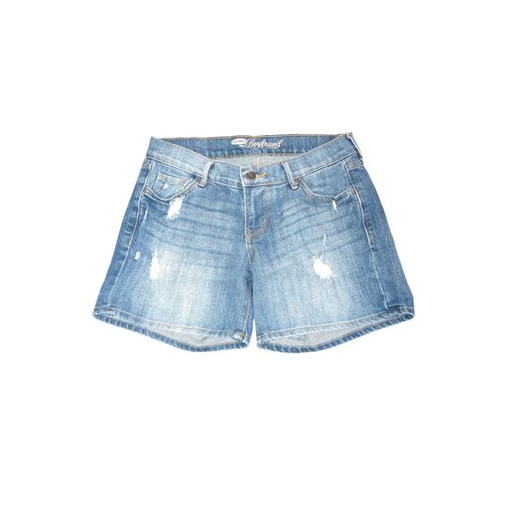 Old Navy Womens Boyfriend Distressed Denim Shorts Blue Casual Size Y2K 2000s‎ - Picture 1 of 5